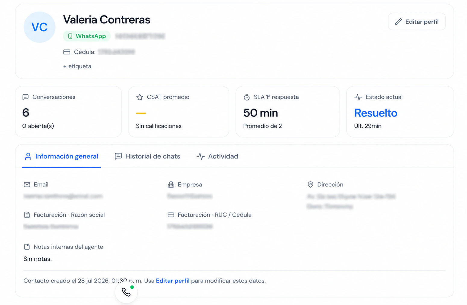 Omnichannel Dashboard Interface